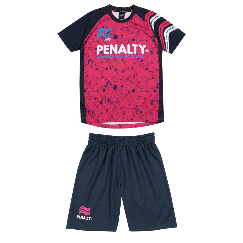 【PENALTY公式】ハイス ジュニア上下セット（半袖T&ショーツセット）キッズ 25春夏 吸汗速乾 トレーニング&普段使用も可(PUS5023J)
