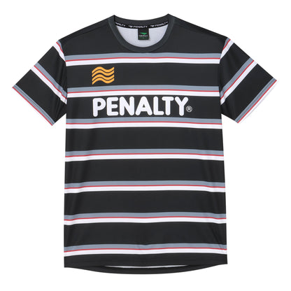 【PENALTY公式】ハイス 半袖ボーダー プラクティスシャツ 26春夏 吸汗速乾 トレーニング&普段使用も可(PTS6017)