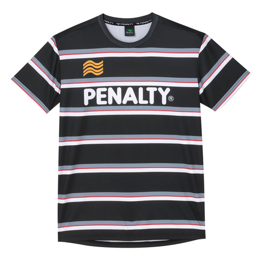 【PENALTY公式】ハイス 半袖ボーダー プラクティスシャツ 26春夏 吸汗速乾 トレーニング&普段使用も可(PTS6017)